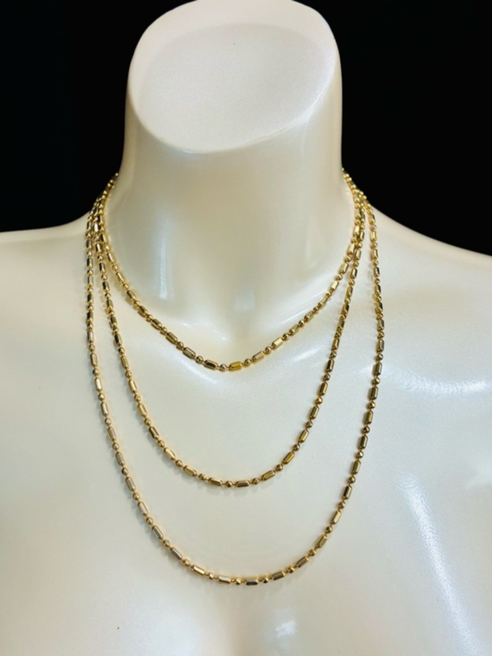Delicate VTG Long Flapper Length Gold Chain Necklace Minimalist Casual EUC